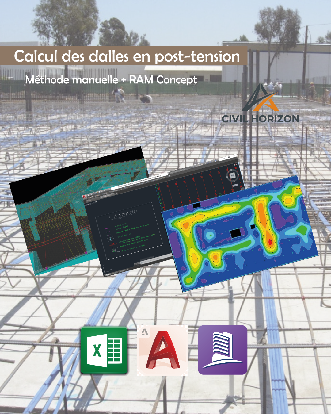 formation calcul des dalles en post tension