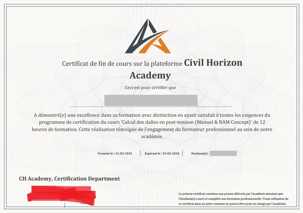 Certificat de réussite d'un apprenant Civil Horizon (3)